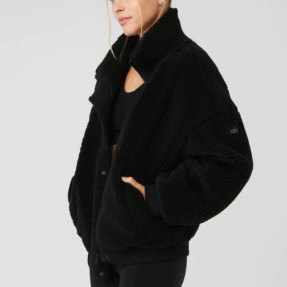 Alo Yoga Sherpa Varsity jacket